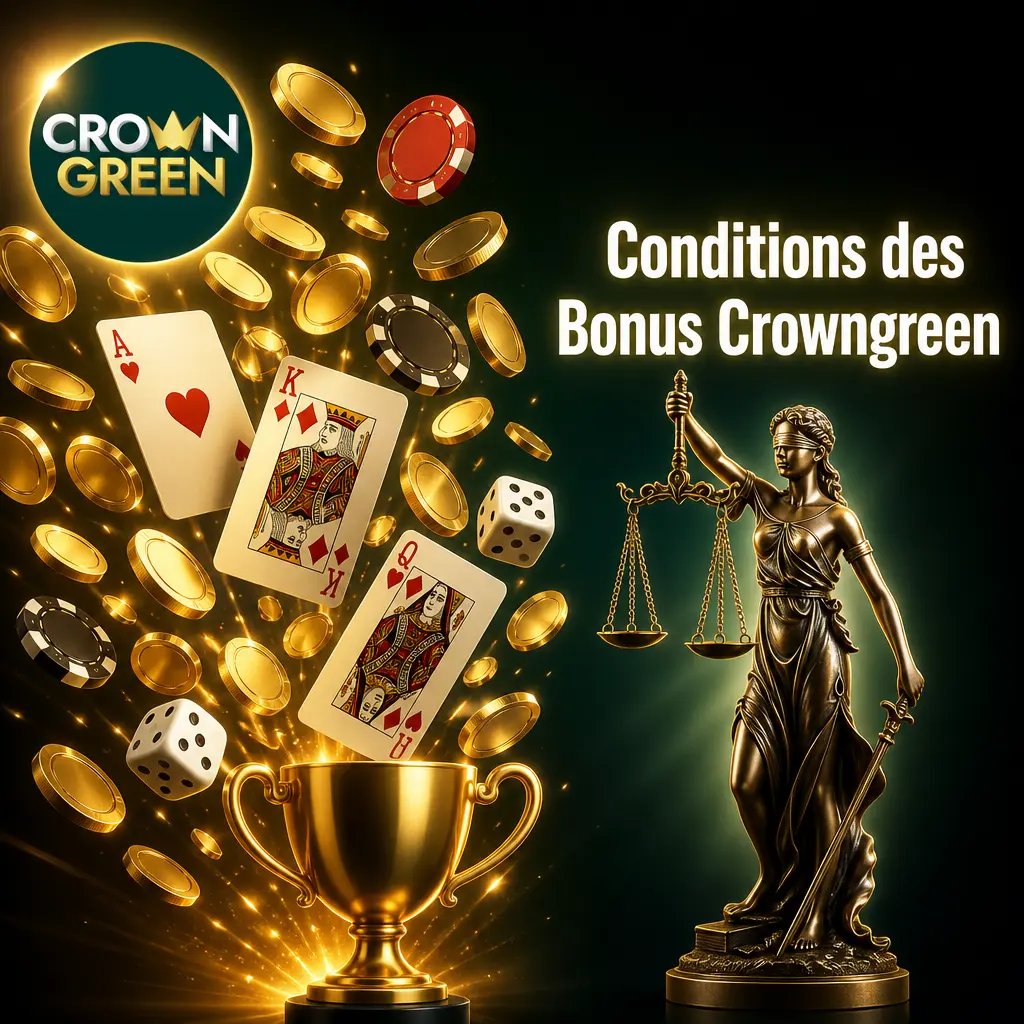 Conditions des bonus Crowngreen : règles de mise, éligibilité et validité des offres pour joueurs canadiens