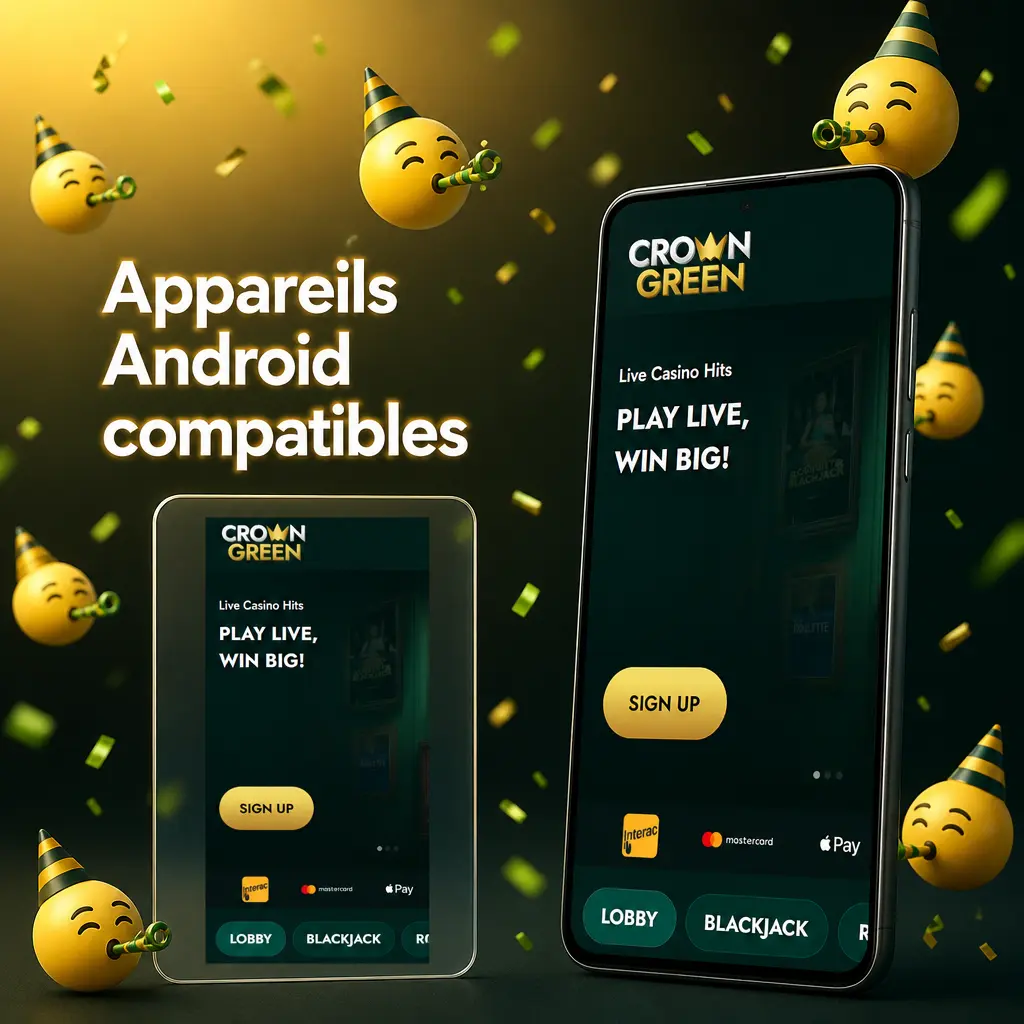 Appareils Android compatibles avec l'application Crowngreen au Canada : Samsung, Google Pixel, OnePlus et plus