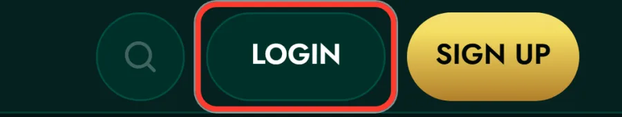 Login button in the CrownGreen header