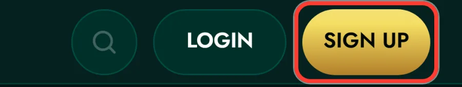 Sign Up button in the CrownGreen header