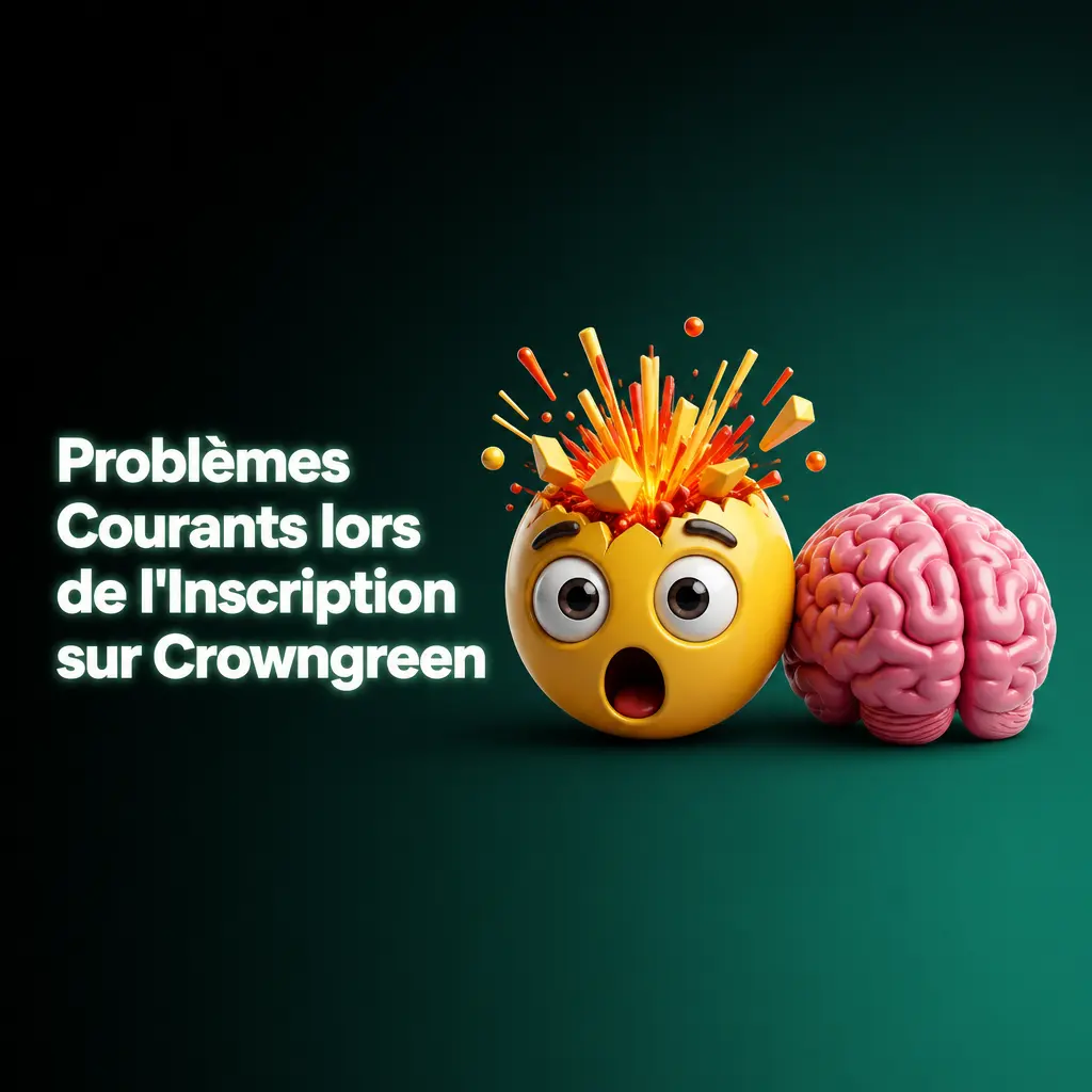 Utilisateur résolvant des problèmes courants d'inscription sur Crowngreen, incluant erreurs KYC et dépôt refusé